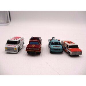 Micro Machines Ambulance Rescue Cars total 4 Cars